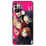 &Uuml;mbris Samsung Galaxy A10 A50 A20e A70 A03s A04s A40 A02s A02 A01 A03 s&uuml;damikule A04 A10s tume Jujutsu Kaisen Jjk parim kate Samsung A10