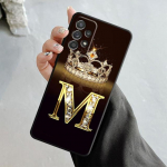 Letter Monogram kullast marmorist &uuml;mbris Samsung Galaxy A14 A73 A53 A71 A51 A31 A33 A22 A12 A21s A13 A32 A52s A72 A52 A23 jaoks Samsung A14