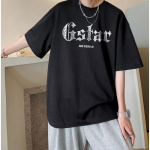 Meeste l&uuml;hikeste varrukatega T-s&auml;rgid Graafilise tr&uuml;kiga Mood Poole varrukatega T-s&auml;rgid Meeste Riided Vabaaja T-s&auml;rgid Meeste Suvised Korea retro Topid M must
