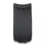 MERISIHAIR heleblondid naturaalsed sirged pikad juuksepikendused s&uuml;nteetilisest kiust igap&auml;evaseks kandmiseks Cosplay n&auml;htamatu kalapuuk 55 cm