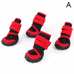 4tk/komplekt Koerte lemmikloomajalatsid Lemmikloomak&auml;pakaitsmed Libisemisvastased tallad Hingavad saapad Kaunistatud tarvikud XXS