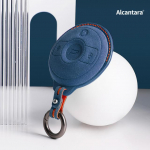 Itaalia Super Suede auto kaugjuhtimispuldi v&otilde;tme&uuml;mbrise kate Mercedes Benz SMART Fortwo 1 BRABUS 1 Benz SMART 2022 2023 fob v&otilde;tmehoidja jaoks sinine