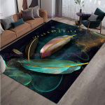 Moodne luksuslik v&auml;rviline sulgede vaipkate elutoa libisemiskindlad vaibad kohvilaua jaoks, esikusse, p&otilde;randamati sisekujundus 120cm x 160cm