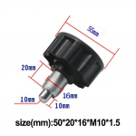 Jalgratta t&otilde;mmitsa nupp 50*20*18mm must plastik+metall 100g 1tk M16