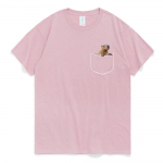 Funny Pocket Capybara T-s&auml;rk Anime Graafilised T-s&auml;rgid Meeste ja naiste 100% puuvillane vabaaja O-kaelusega T-s&auml;rk Oversize Streetwear T-s&auml;rk M