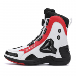 Mootorrattakingad Mootorratta s&otilde;idujalatsid Meeste Ratsu Neli Maastiku Mootorrattasaapad V&otilde;idus&otilde;idu l&uuml;hikesed Saapad Four Mootorratta varustus 37 valge