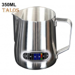 Latte Art Cup Temperature Sense Deformatsioonivastane praktiline ja vastupidav, ergonoomiline Latte Art Cup baarile 350ml