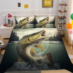 3D Fish Series voodipesukomplekt Tekikate padjakate voodipesukomplekt AU King t&auml;issuuruses &uuml;he-/kaheinimesevoodiga kodukaunistus Baby 100x135cm