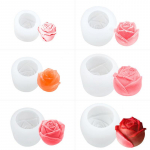 K&uuml;psetusroosi silikoonvorm Fondant &scaron;okolaaditarretise kook Fondant k&auml;sit&ouml;&ouml;t&ouml;&ouml;riist DIY k&uuml;&uuml;nla seebivorm