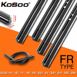 KOSOO 1 TK Auto kojamehe siset&uuml;kk Looduslik kummiriba 10mm 14 16 17 18 19 20 21 22 24 26 28 Tuuleklaas FR P&uuml;hkimine Auto 14 inch 350mm