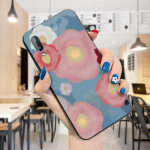 Akvarell-lillemustriga &uuml;mbris T&uuml;drukutele, ilus lilleline telefoni&uuml;mbris Samsung A01