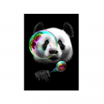 Armsad Panda l&otilde;uendikunsti plakatid ja v&auml;ljatr&uuml;kid Loomad L&otilde;uendimaalingud seinal Kunst Multifilmid Lastetoa Seinakaunistused 20x30cm no frame valge