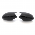 2xMirror Cover E82 E88 Car Side Door Rearview Side Mirror Cover Cap For BMW 1 series E82 E88 2007-2009 Black mirror L and R-2pcs