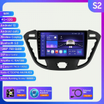 Hizpo 2din Android Autoradio jaoks Transit Tourneo Custom 2013-2021 autoraadio multimeedia videopleier GPS Navi peaseade Carplay DAB Auto 4G RDS FM SWC S2 8Core 4G 32G AI