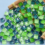 600 tk 1x1cm kristallmosaiikplaadid Pisikesed mosaiikplaadid DIY Hobid K&auml;sitsi valmistatud kristallist k&auml;sit&ouml;&ouml; k&auml;sit&ouml;&ouml;ks Vannituba k&ouml;&ouml;k Kodukaunistus DIY kunstiprojektid