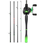 Sougayilang 1,8&ndash;2,4 m 5 sektsiooni s&uuml;sinikkiust valatud &otilde;ngeritv ja 7,2:1 &uuml;lekandearv V&otilde;imas Baitcasting Reel Max Pull 10kg 1.8M&Right hand