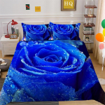 3D lilledega voodipesukomplekt Mikrokiust tekikott 2/3 t&uuml;kki naistetuba AU180 * 210 t&auml;issuuruses pehme ja kiiresti kuivav magamistoa kaunistus Baby 100x135cm