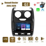 8-tolline Android Renault Duster 2015-2020 jaoks koos nupunupuga auto CarPlay raadio video multimeedia GPS-m&auml;ngija 2+32 GB 1+32GB