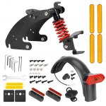 Ulip tagumise amortisaatori elektrilise rolleri vedrustuse komplekt koos kaugjuhtimispuldiga LED-tagatulega must/punane