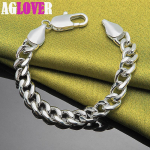 925 h&otilde;bedast 10 mm k&uuml;lgketiga k&auml;ev&otilde;ru ehted 20cm