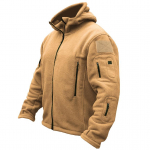Tactical Recon Fliisist jakk Army Hoodie Kaitsepolitsei Hoodie Combat T&auml;ist&otilde;mblukuga L khaki