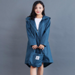 Naiste veekindel jope vihmamantlid vabaaja kapuutsiga &otilde;ues ja moes Unisex pikk mantel M