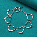 925 Sterling h&otilde;bedane armastuse s&uuml;dame kett k&auml;ev&otilde;ru naistele pulmapeo mood v&otilde;lu ehted 20cm