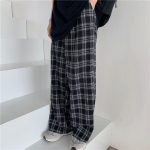 Naiste s&uuml;gisp&uuml;ksid, ruudulised p&uuml;ksid, vabaaja p&uuml;ksid, laia s&auml;&auml;rega p&uuml;ksid retro stiilis teismelistele Harajuku suures suuruses hip-hop t&auml;navariided XXXL must