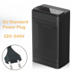 Kaasaskantav elektriline PTC ventilaatork&uuml;tteseade Vannituba elutuba Fikseeritud konstantse temperatuuriga raputuspea kaugjuhtimispuldi maja soojendusmasin EU Plug must