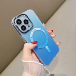 Luksuslik iPhone 15 13 14 Pro Max Case Magsafe Magnetic Gradient jaoks iPhone 12 11 Pro Max P&otilde;rutuskindel &otilde;huke k&otilde;va kate 15 14 Plus For iPhone 11 sinine