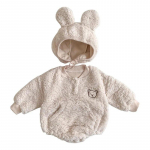 Korallifliisist beebi talvem&uuml;ts ja m&uuml;ts 2 tk Fliisvooder karu v&auml;ikelapse kombinesoonid, poisid, t&uuml;drukud, riided, v&auml;ikelaste r&otilde;ivad 80 beež