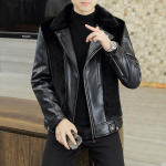 Talvine kuldne naaritsa fliis soe nahkmantel meeste karusnahk &uuml;hes t&uuml;kis rev&auml;&auml;r T&otilde;mblukk paksendatud karusnahast jakk Trendikas mantel meeste 4XL