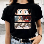 Jaapani anime My Hero Academi T-s&auml;rgid Boku No Hero Academia Naiste T-s&auml;rgid Hip Hop L&uuml;hikeste varrukatega Naiste T-s&auml;rgid Graafilised T-s&auml;rgid Unisex L