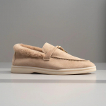 Seemisnahast jalatsid Rex Rabbit Hair Nahast talvekingad kontoris Super Comfort Lamedad kingad naistele LP 36