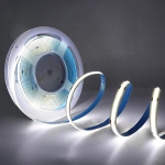 COB LED-riba &uuml;li&otilde;huke 12 V 24 V 8 mm lintvalgusti alalisvoolupistikuga / 2 kontaktiga traadiga h&auml;mardatav lineaarne valgustus suure tihedusega lambi kaunistus 12V 5M 480Leds/m lahe valge v&auml;rv