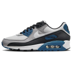 Nike Air Max 90 Must T&uuml;rkiissinine Meeste Tossud Hall Hele Suitsuhall T&ouml;&ouml;stuslik Sinine FB9658-002 41