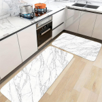 Luksuslik valgest marmorist k&ouml;&ouml;gimatt Pehme paksendatud k&ouml;&ouml;gimatt Veekindel libisemiskindel &otilde;likindel p&otilde;randamatt 40x60cm