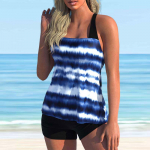 Naiste p&auml;itsed, rohelised palmipuud, prinditud bikiinid, ujumistrikoo 3XL tumesinine v&auml;rv