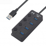 7/4 porti USB 3.0 jaoturi kiire jaoturi sisse/v&auml;lja l&uuml;liti laadija dokijaam 4 Ports