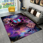 Dream Butterfly lilleala suur vaip, vaipvaip kodu elutoa diivani uksemati sisekujunduseks, Kid Play libisemiskindlad p&otilde;randamatid 120cm x 160cm
