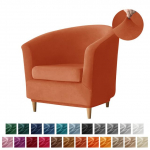 Split Velvet Club vannitugitoolid Tooli katted Stretch &uuml;hev&auml;rviline diivan Slipcover Diivani diivani kate baarileti jaoks koos istmekattega