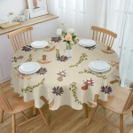Seenelilled ja -lehed Retro &uuml;mmarguse laudlina festivali einestamine Veekindel laudlina lauakate pulmapeo sisustamiseks 4pcs 33x48 Table mat