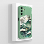 Telefoni&uuml;mbris Samsung Galaxy A15 A 15 4G 5G kate, luksuslik moodne disain matt must ruudukujuline kvaliteetne pehme vedel silikoonkest Samsungi kaitseraua jaoks Samsung A15