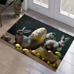 1 tk mitmev&auml;rviline muna- ja k&uuml;&uuml;likuvaip Masinaga pestav vaip, vannituppa k&ouml;&ouml;ki elutuppa magamistuppa sissep&auml;&auml;su uks lihav&otilde;ttep&uuml;hade sisustus 40x60cm