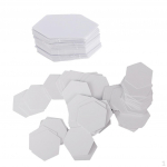 200Pcs Hexagon paper piecing Quilting Templates White 26mm 42mm
