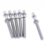 6 x kroomitud 50 mm trumli pingutusvardad Tom Bassi remonditarviku jaoks