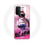 Korpus Oppo A74 5G vormel 1 Sergio P&eacute;rez F1 Driver Pink jaoks