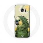 &Uuml;mbris Samsung galaxy S6 edge Amazon Parrots Green jaoks