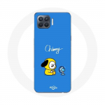 Coque pour Oppo A93 Bangtan BTS BT21 Chimmy Jimin Fond Bleu