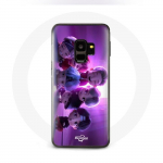 &Uuml;mbris Samsung Galaxy S9 BTS TinyTAN animatsiooniplakatile RM Jin Suga J-Hope Jimin V ja Jungkook Mic Drop